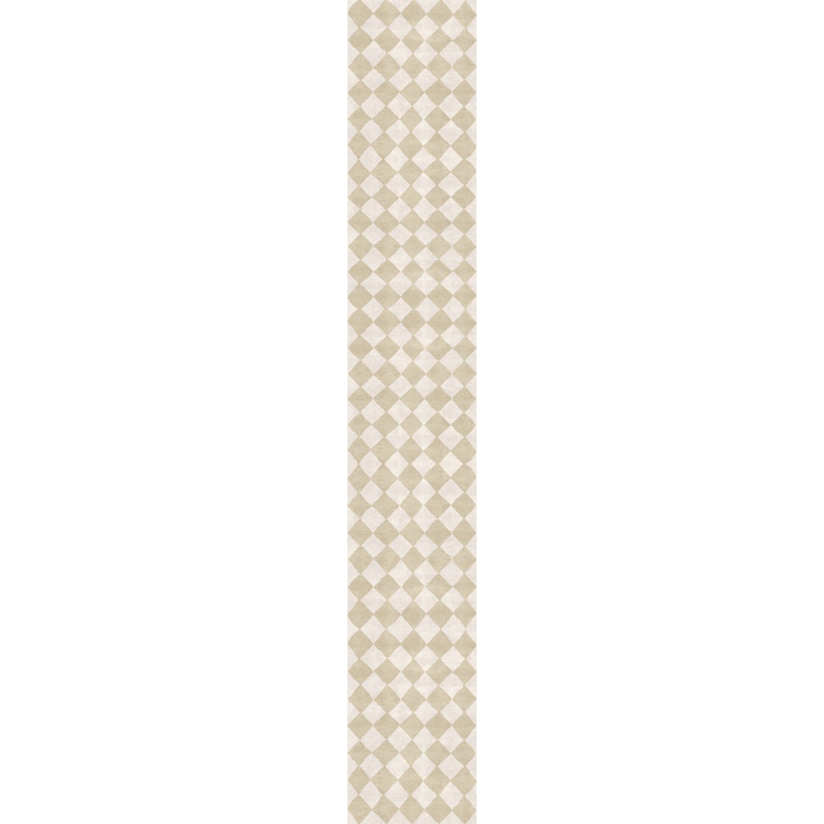 Trestres Karierter Teppich Natur & Elfenbein