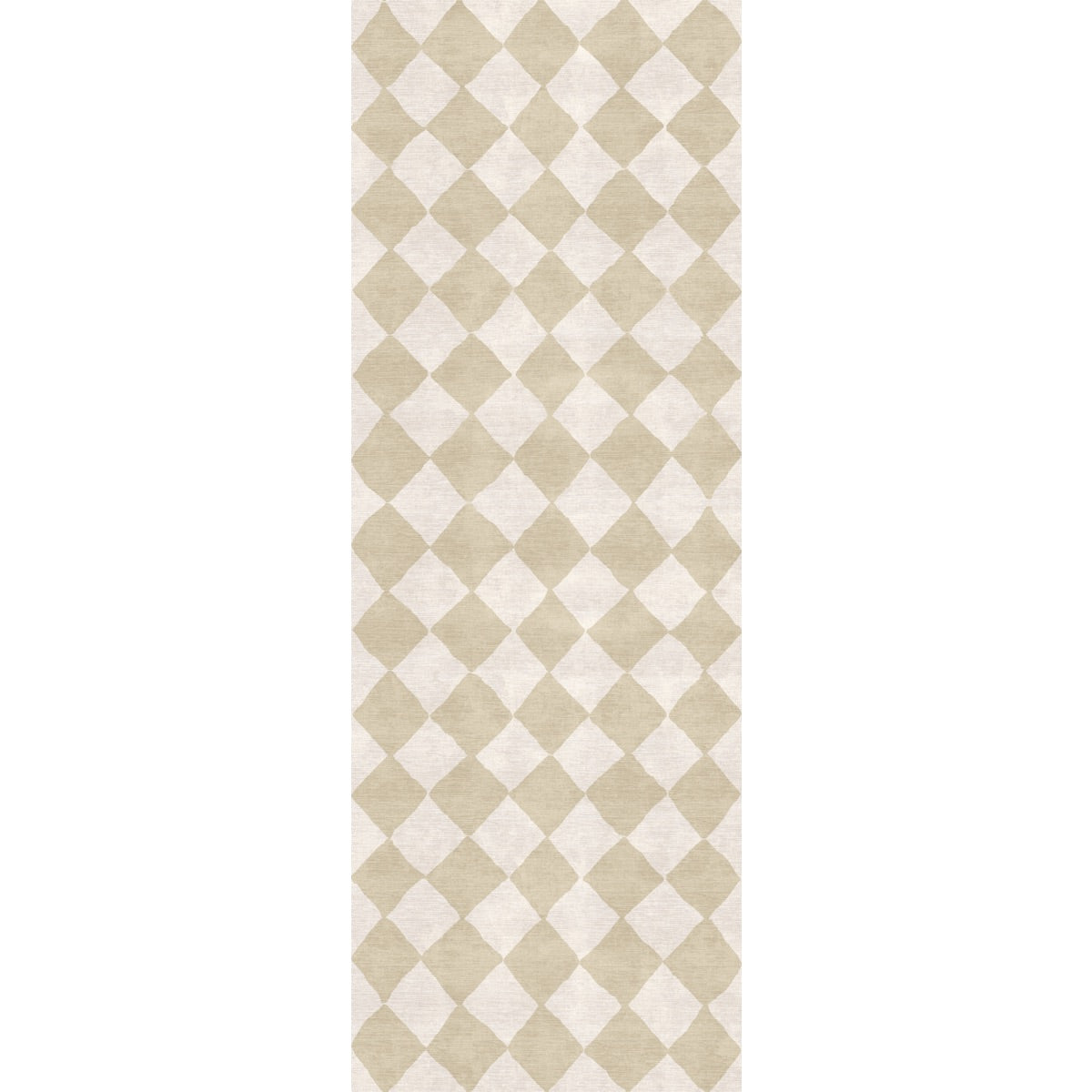Trestres Karierter Teppich Natur & Elfenbein