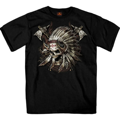Men's Indian Chief Skull T-Shirt