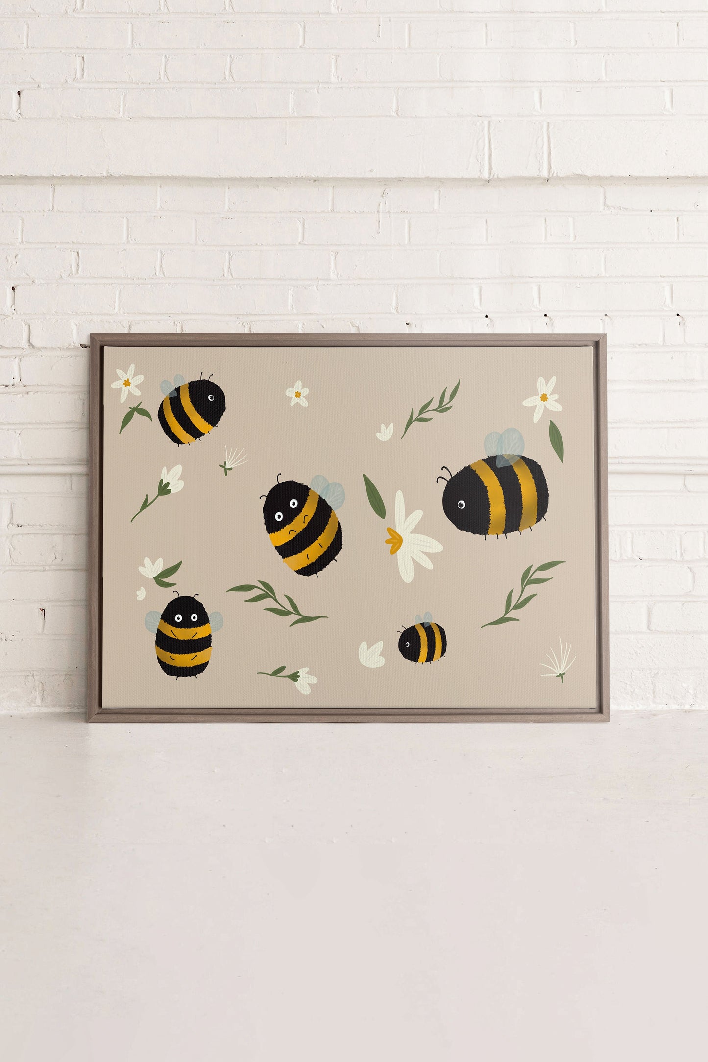 ABEILLES, Oeuvre sur toile étirée