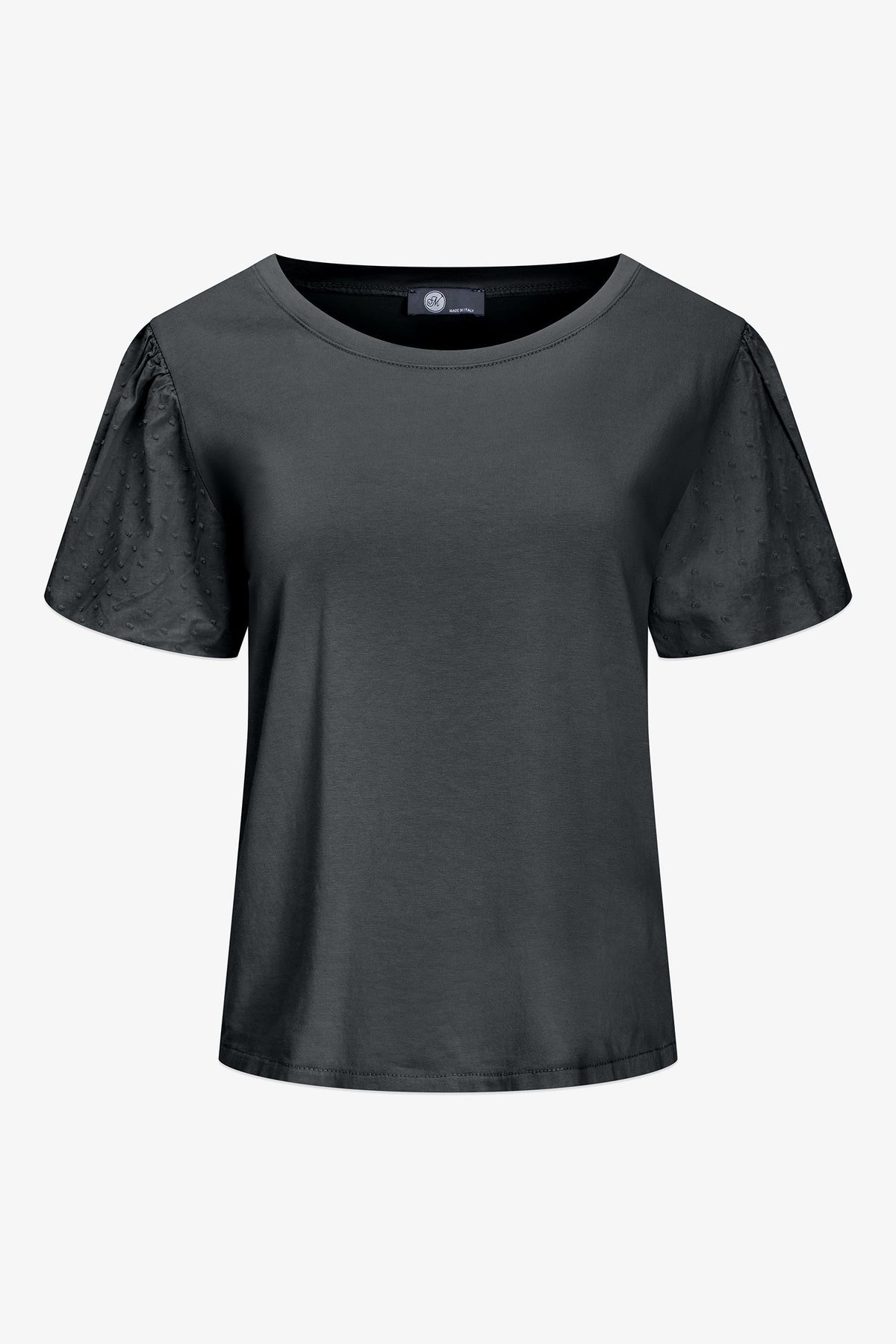 Women's Knit/Woven Combo Top