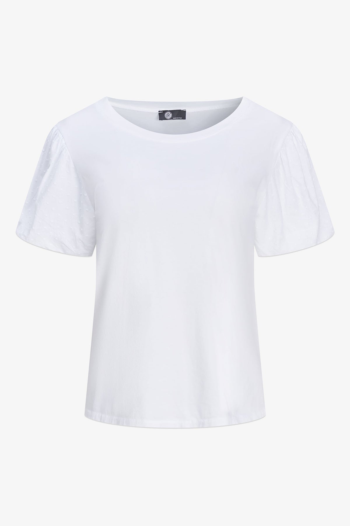 Women's Knit/Woven Combo Top