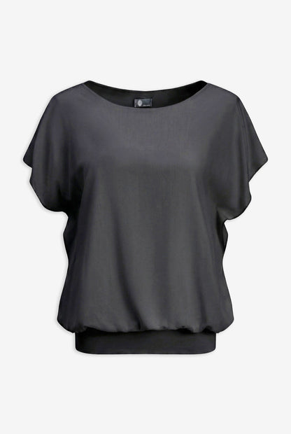 Women's Woven Boat-Neck Top