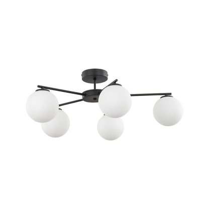 ELTON Black Scandinavian Ceiling Lamp for Living Room, Bedroom & Hallway - AURABAGS SHOP