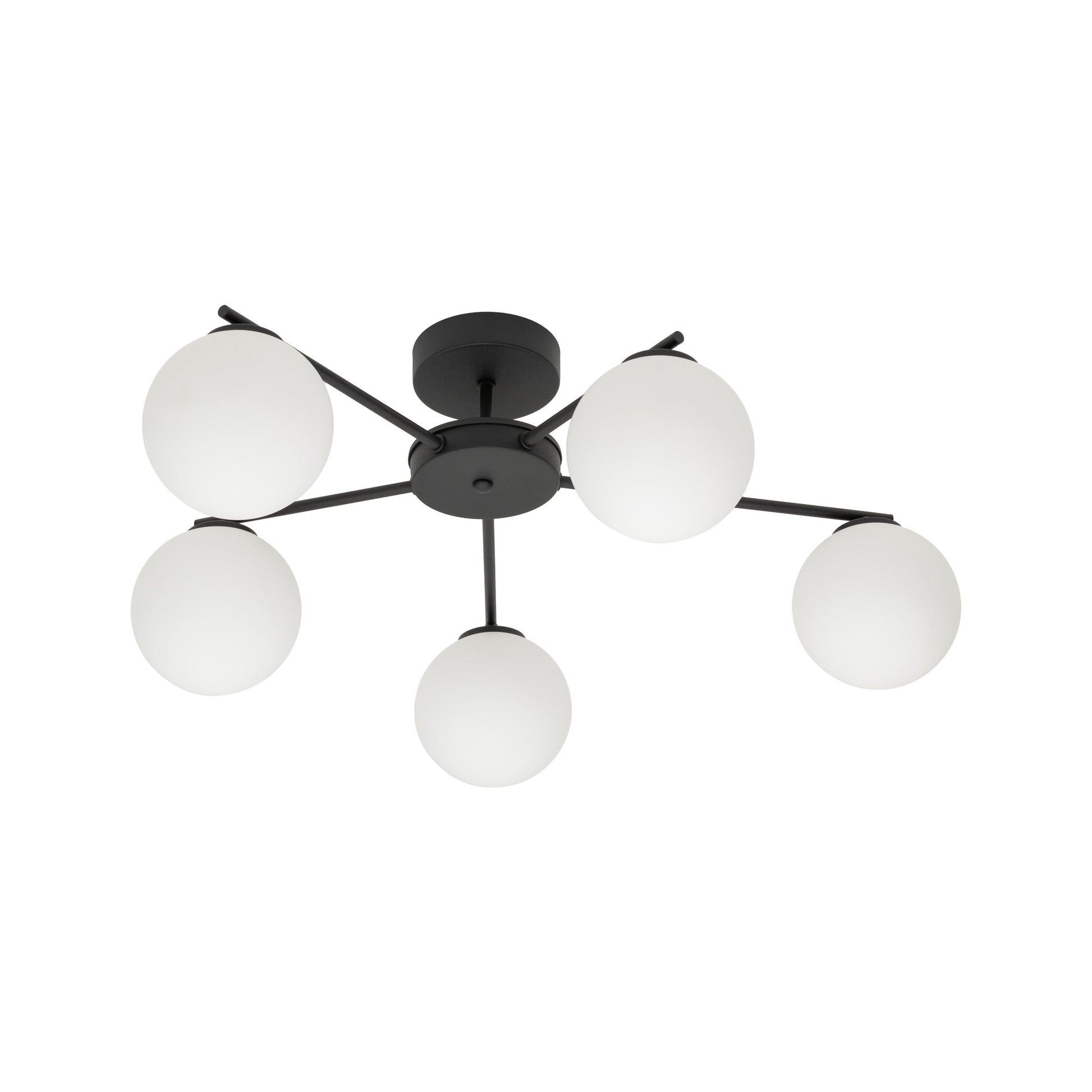 ELTON Black Scandinavian Ceiling Lamp for Living Room, Bedroom & Hallway - AURABAGS SHOP