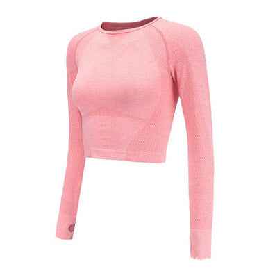 Yoga Long Sleeve Workout Top – Women's Performance Fitness Activewear