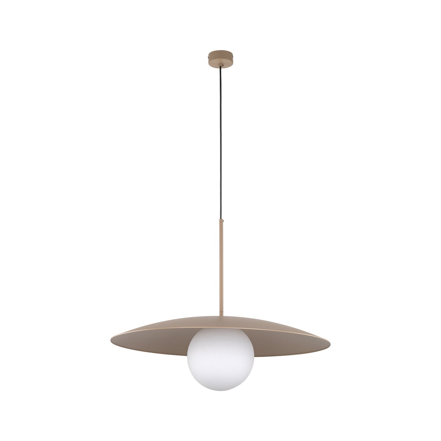 SLATE Mid-Century Modern Wide Dome Pendant Light for Kitchen Island & Dining Table - AURABAGS SHOP