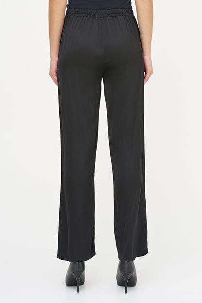 Women's Woven Pull-On Bootcut Pants with Side Pockets