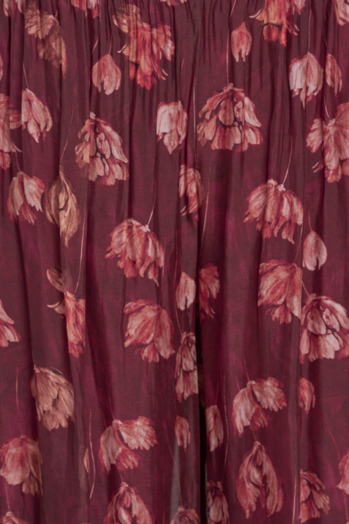 Women's Printed Woven Pull-On Wide-Leg Pants