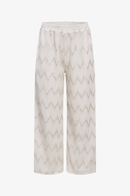 Women's Foil Zigzag Pull-On Pants, Fully Lined with Side Pockets