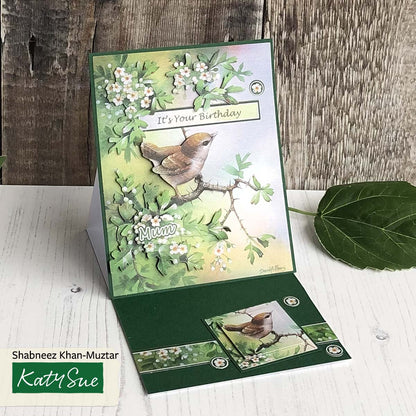Die Cut Decoupage – Wren In Mayblossom (Pack Of 3)