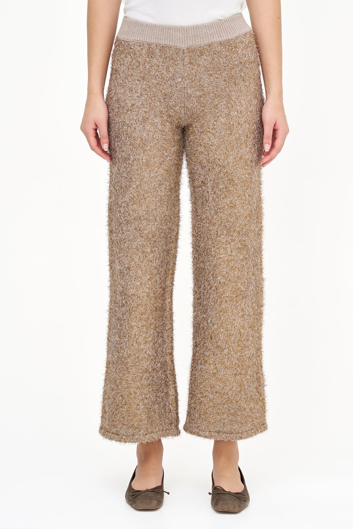 Women's Tinsel-Knit Pull-On Pants