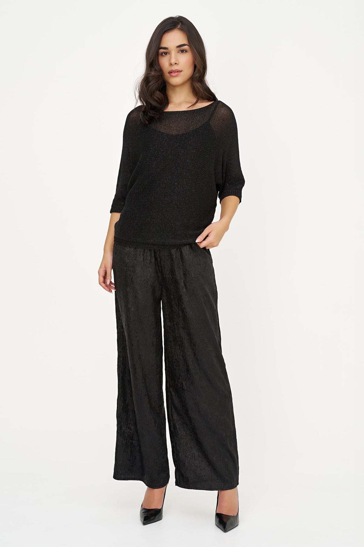 Women's Woven Relaxed-Fit Pull-On Pants with Side Pockets