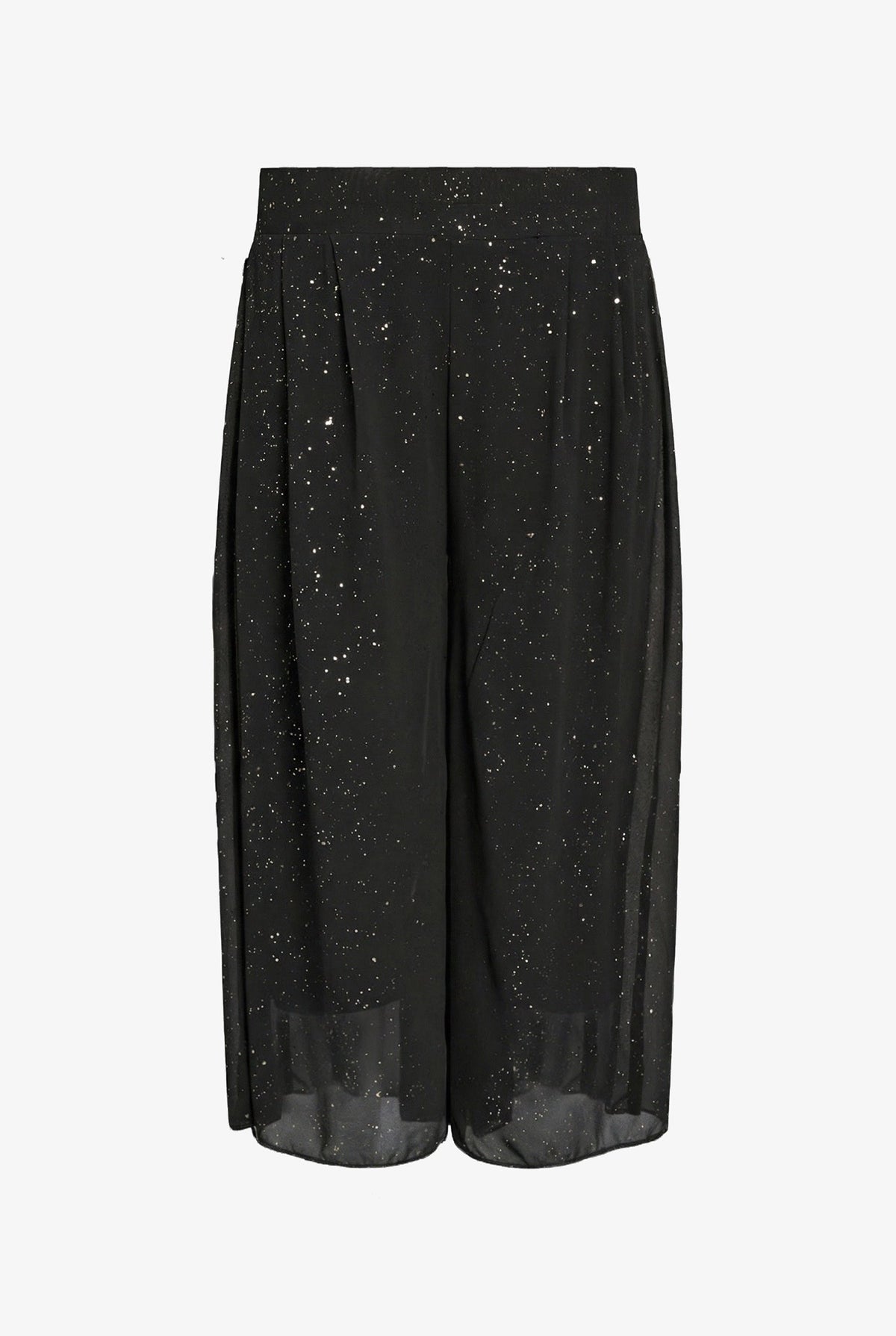 Women's Foil-Printed Woven Pull-On Gaucho Capri Pants
