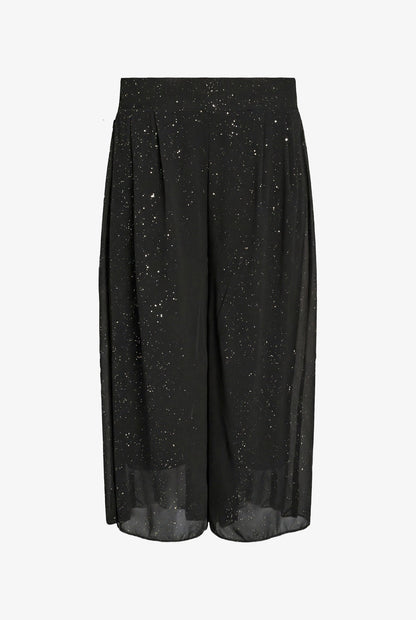Women's Foil-Printed Woven Pull-On Gaucho Capri Pants