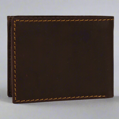 MET Men's Bifold Flip Up RFID Leather Wallet