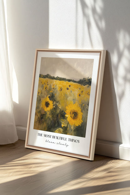 BLOOM SLOWLY, Oeuvre sur toile étirée