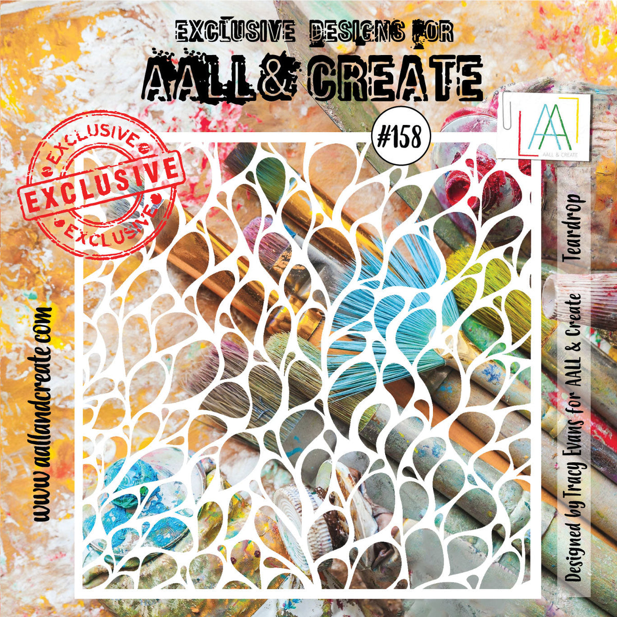 AALL and Create Stencil - 158 - Teardrop