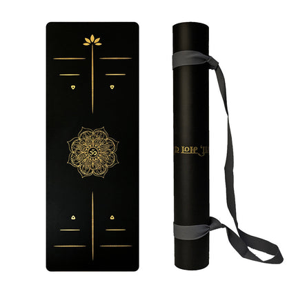 Widened &amp; Thickened PU Rubber Yoga Mat – Premium Non-Slip Fitness Exercise Mat