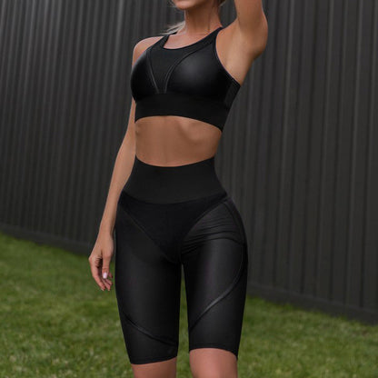Fitness Suit Women Sportswear – High Waist Leggings & Sports Bra 2-Piece Yoga Set