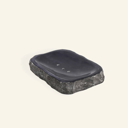 Porte Savon en marbre noir
