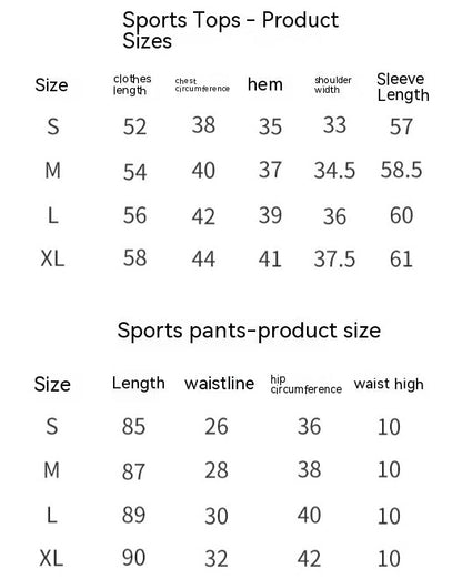 Women’s Long-Sleeve Yoga Workout Set – Top & Trousers Exercise Outfit