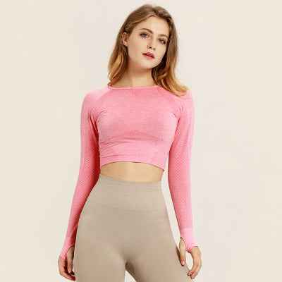 Yoga Long Sleeve Workout Top – Women's Performance Fitness Activewear