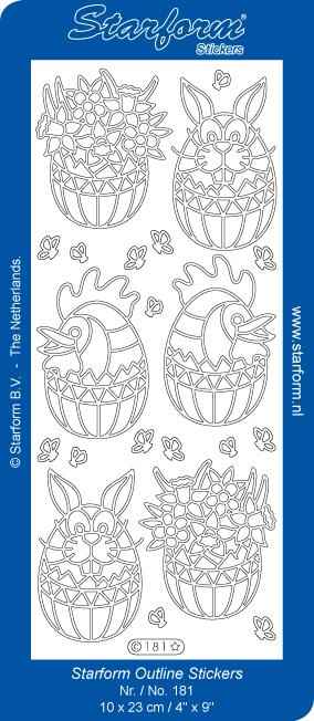 Deco Stickers - Lg Easter Egg Characters