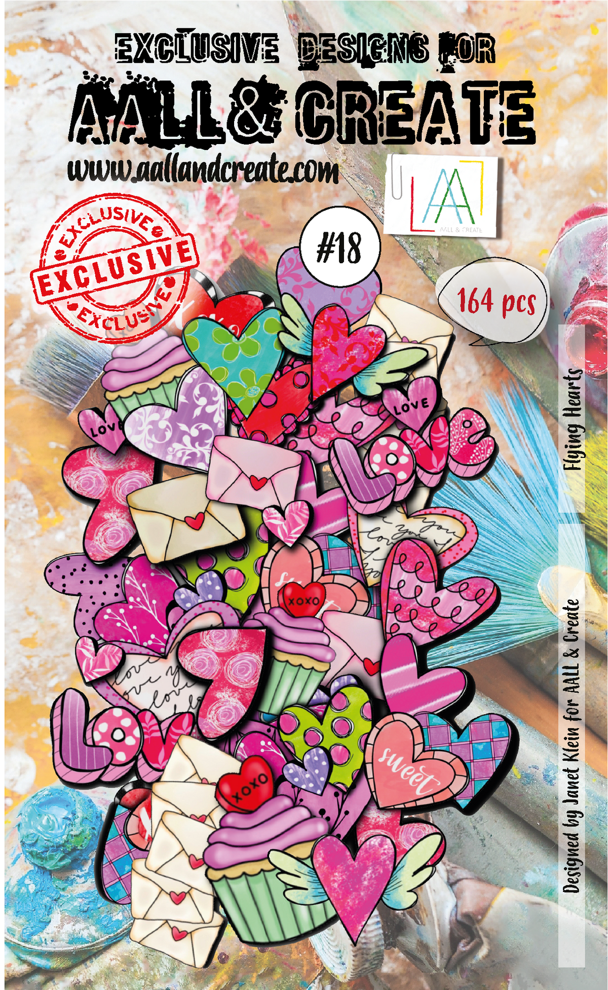 AALL and Create  Ephemera Die-Cuts - 18 - Flying Hearts
