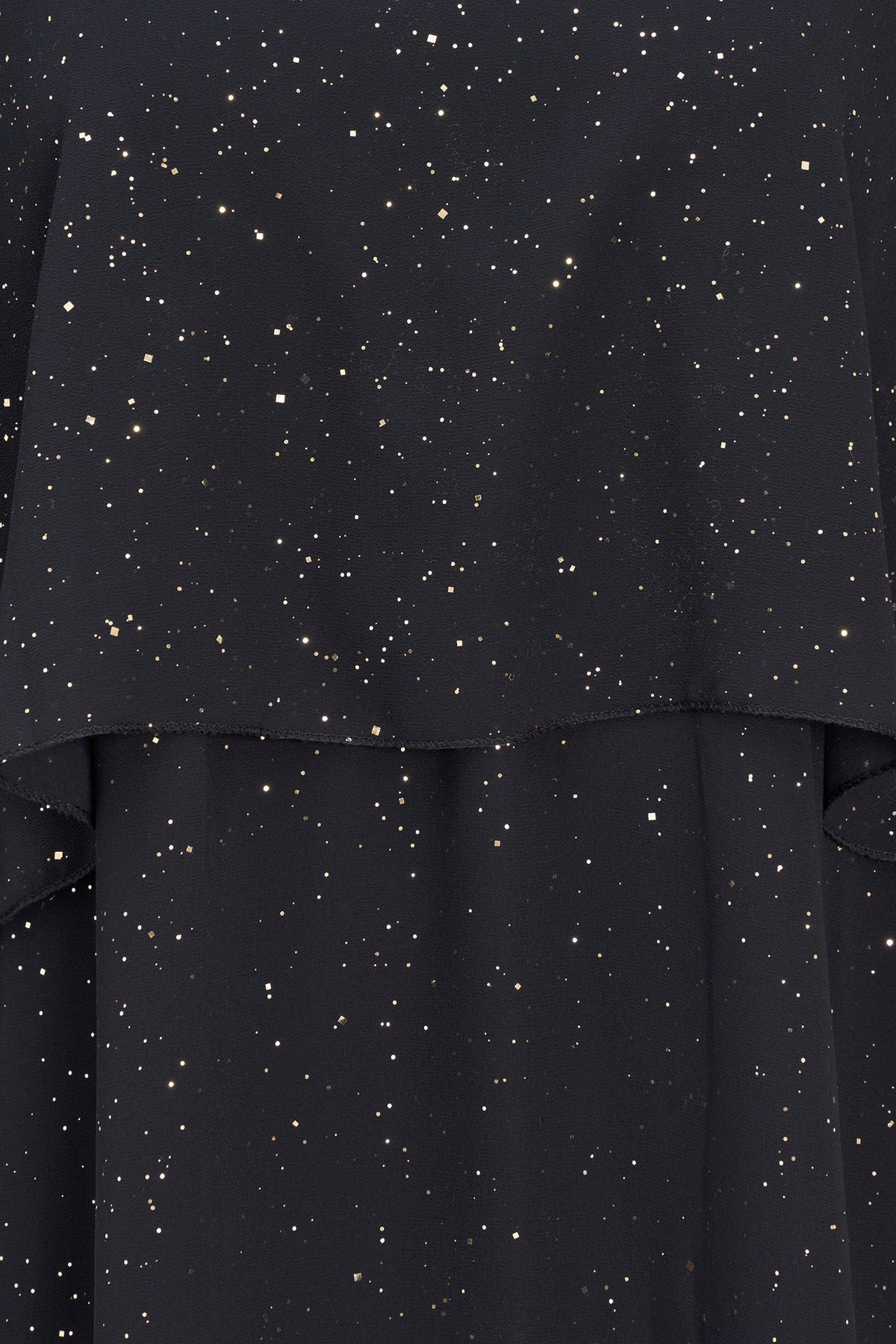 Women's Foil-Printed Woven Cape Dress