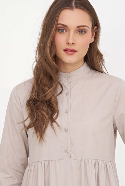 Women's Woven Long-Sleeve Dress