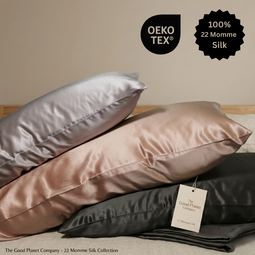 100% Mulberry Silk Pillowcase - Best for Hair & Skin (22 Momme)