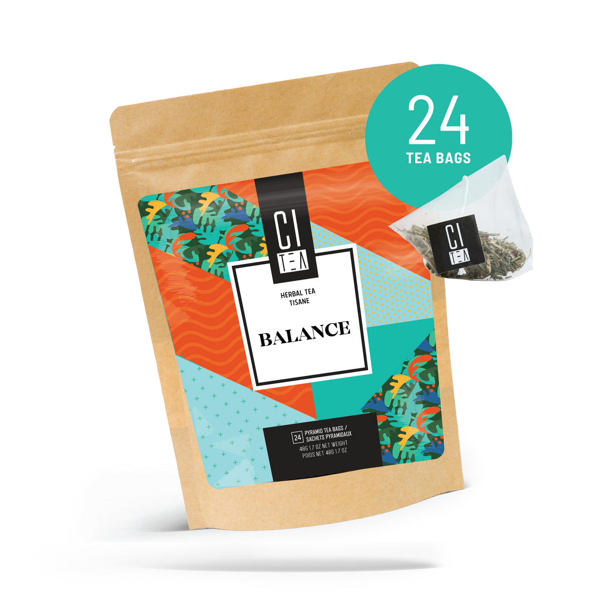 Balance Herbal Tea Pyramid Tea Bags