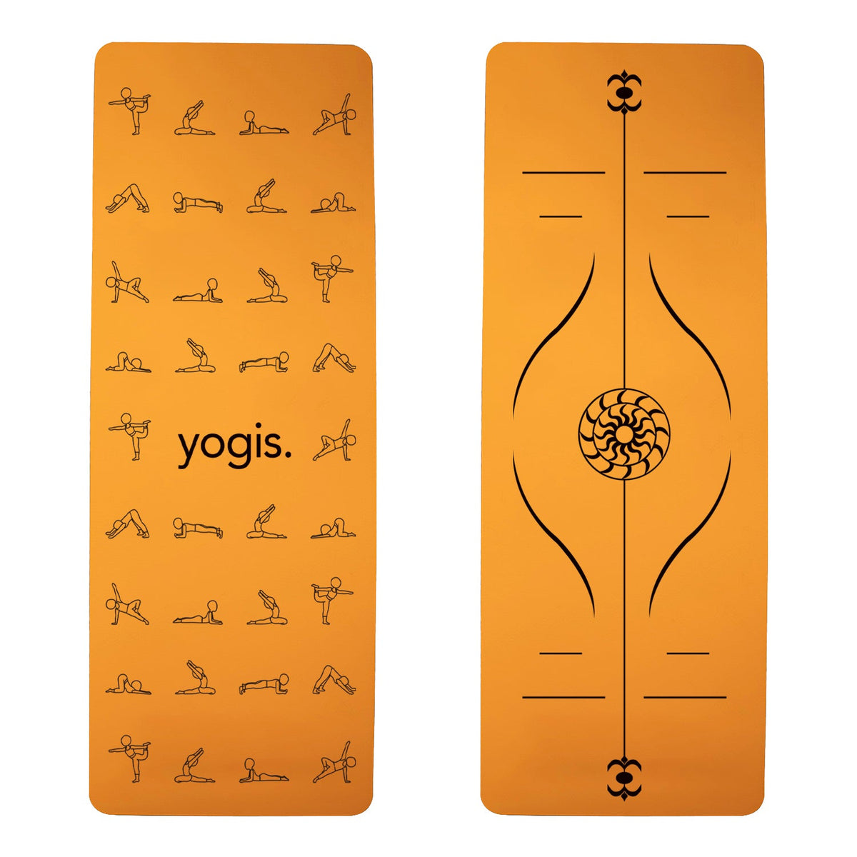 Yoga Mat Posture Line Non-Slip TPE Fitness Mat – Beginner Support &amp; Alignment Guide