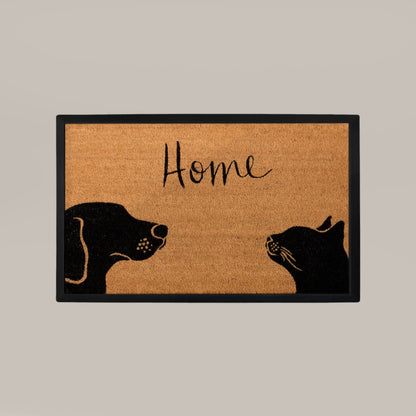 two pets+home rectangular doormat set