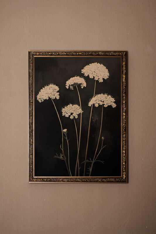 FLEURS DE MINUIT, CADRE VINTAGE BRONZE