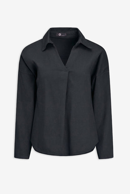 Women's Collared V-Neck Tunic