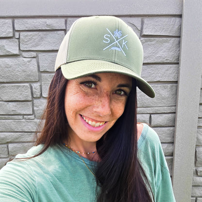Sask X Embroidered Retro Trucker Cap | Saskatchewan Hat
