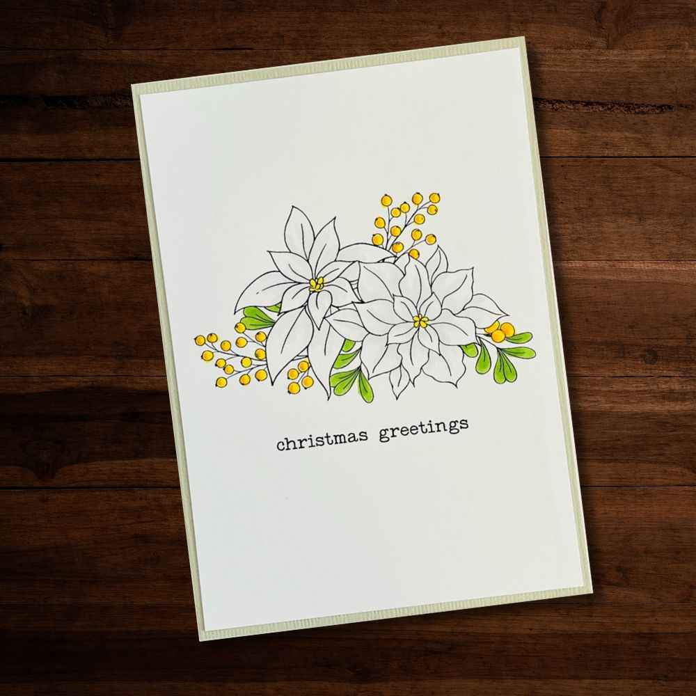 Poinsettia Bouquet Clear Stamp Set 30306