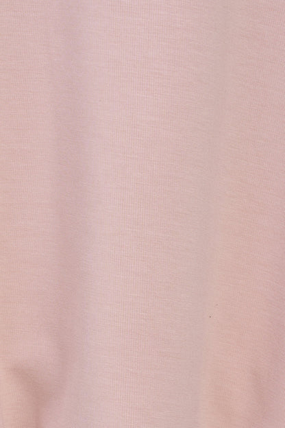 Women's Crew-Neck Sweatshirt, Elbow-Length Bubble Sleeves & Bubble Hem