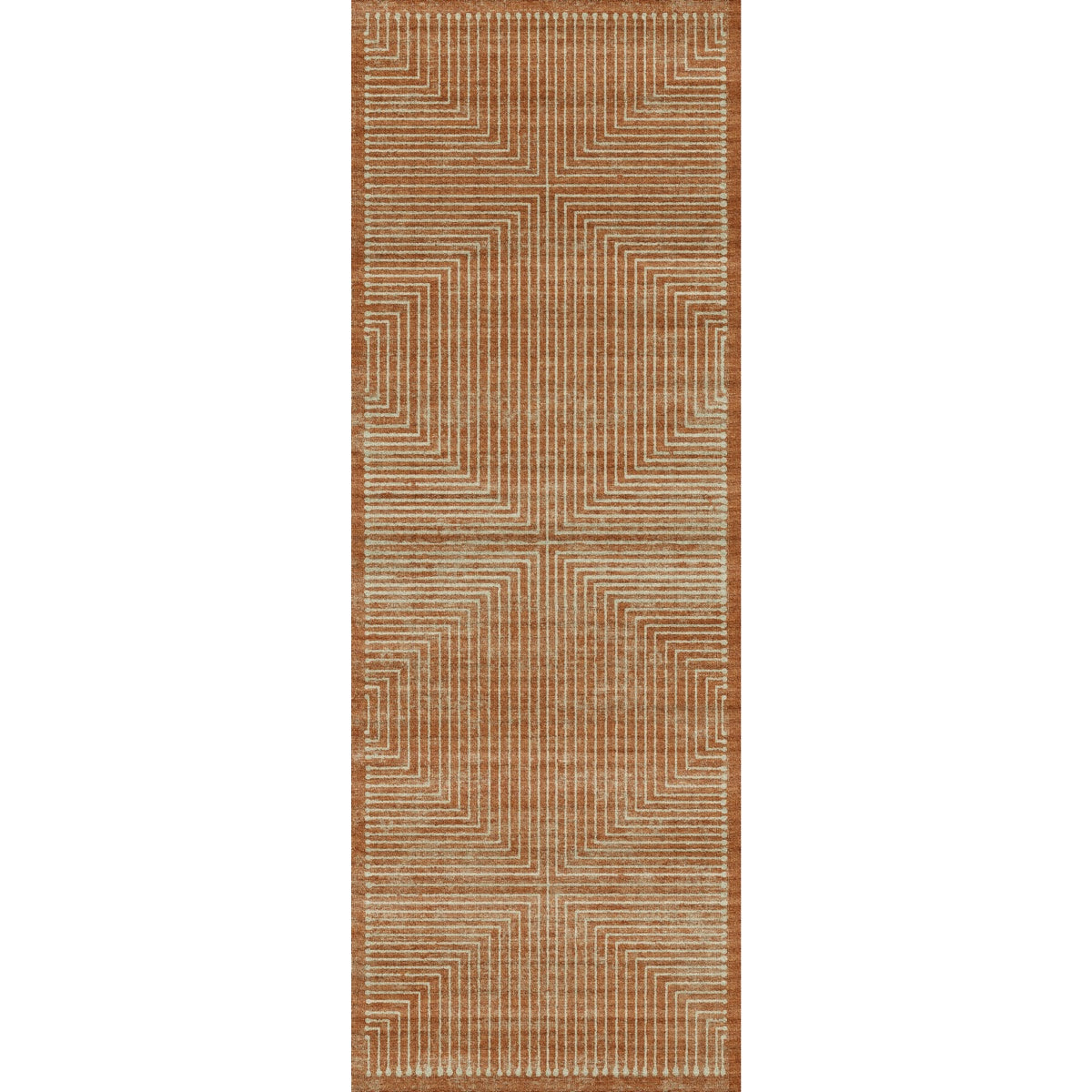 Bond Naturale Orange Elfenbein Teppich