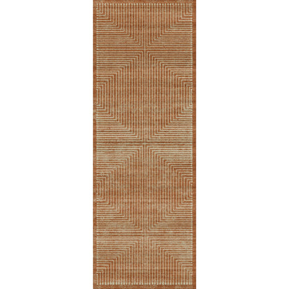 Bond Naturale Orange Elfenbein Teppich