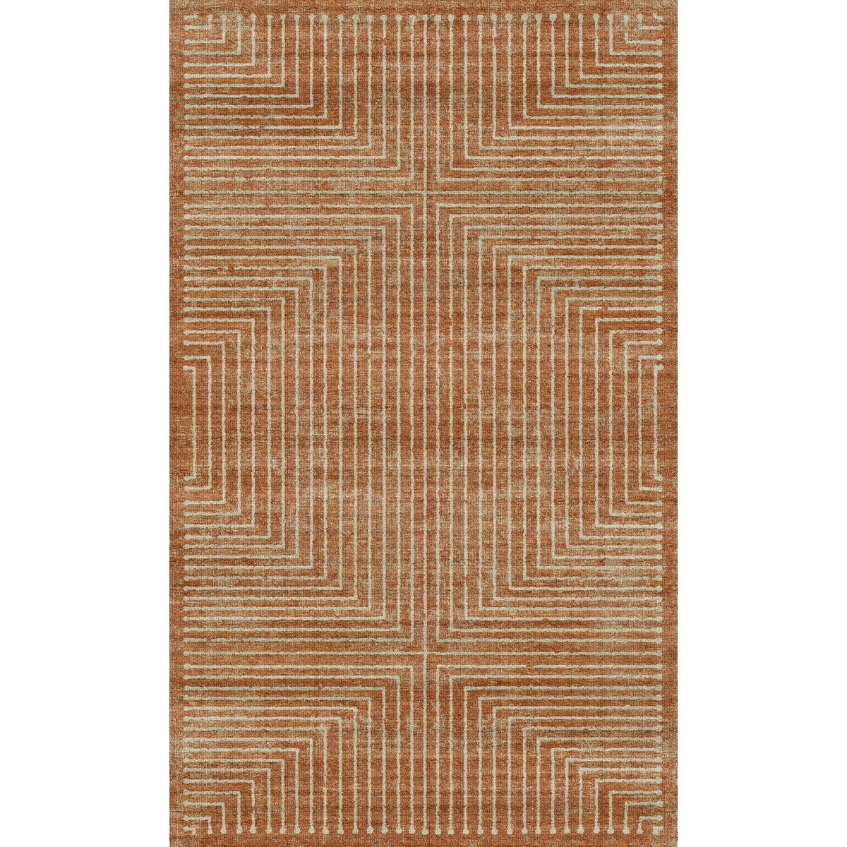 Bond Naturale Orange Elfenbein Teppich