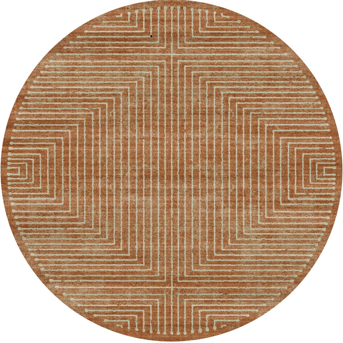 Bond Naturale Orange Elfenbein Teppich
