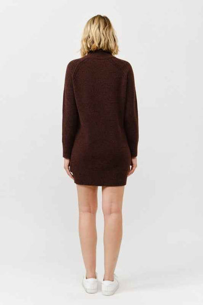 Mock Neck Sweater Dress