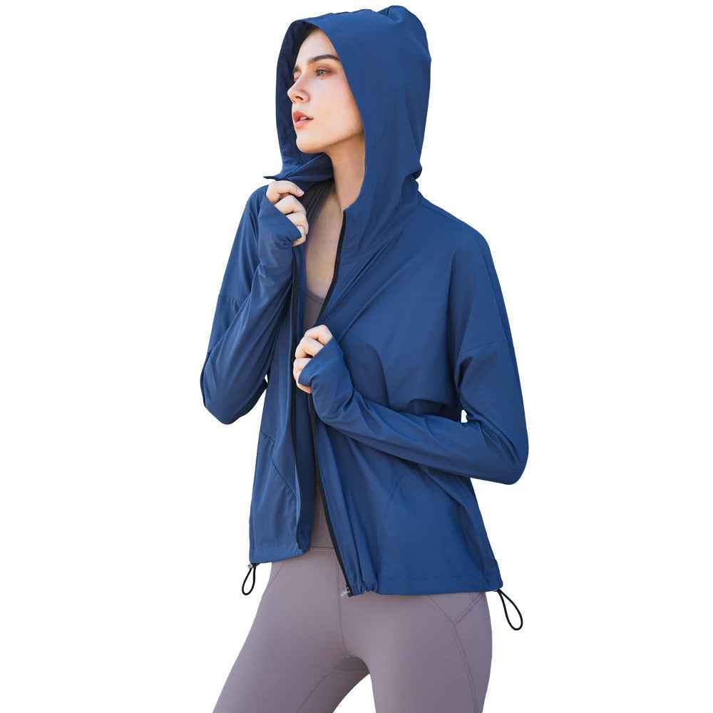 Women’s Hooded Loose Fit Gym Suit – Close Lock Zipper Activewear Set