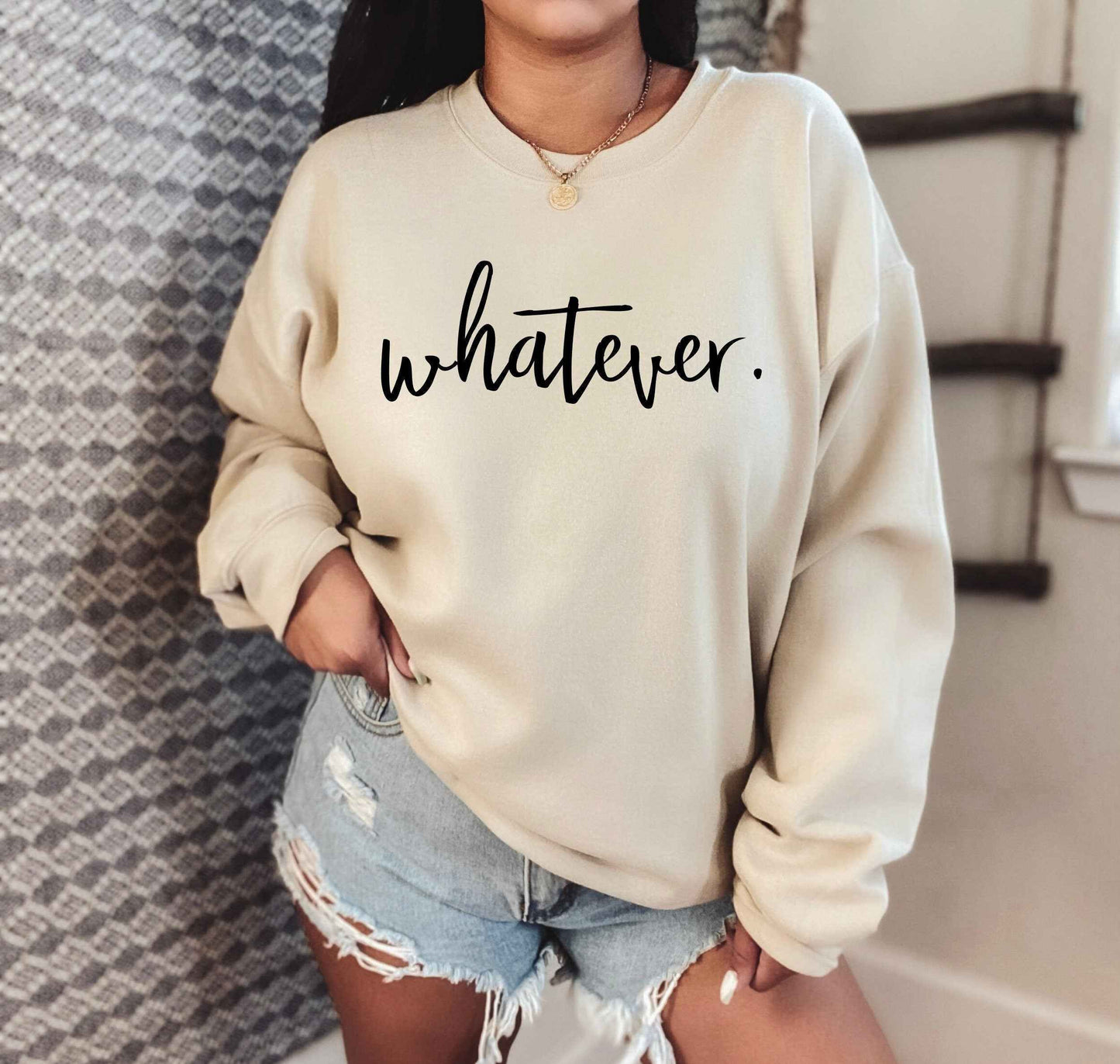 Whatever Pullover Sweatshirt
