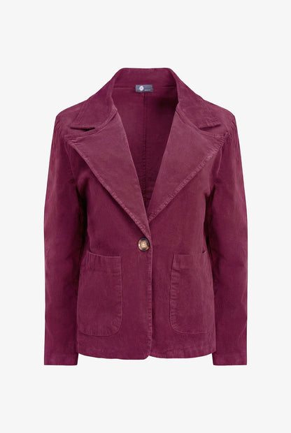 Women's Corduroy Blazer, Long Sleeves, Patch Pockets & Elbow Patches