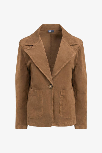 Women's Corduroy Blazer, Long Sleeves, Patch Pockets & Elbow Patches