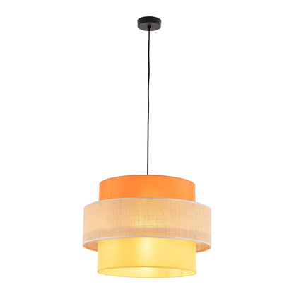 TRIO Jute Mid-Century Boho Large Pendant Ceiling Light Fixture for Kitchen Island, Dining Room & Living Room - AURABAGS SHOP